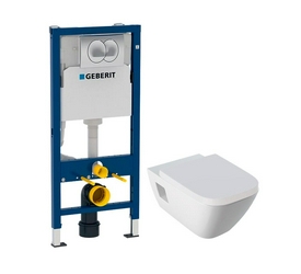 Комплект Унитаз Geberit Renova Plan с микролифтом| 54x35x33