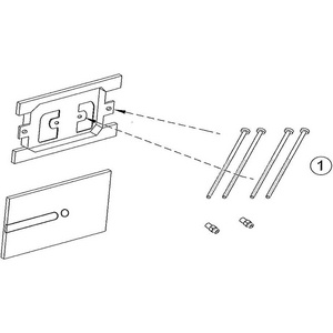 Клавиша двойного смыва для инсталляции, цвет белый ZZ Jacob Delafon Универсал E4326-00
