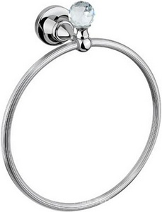 Полотенцедержатель-кольцо (цв.хром, Swarovski),  ZZ Cezares Olimp OLIMP-RN-01-Sw
