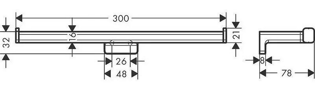 Держатель для туалетной бумаги, двойной, (цв.матовый белый),  ZZ Hansgrohe AddStoris 41748700