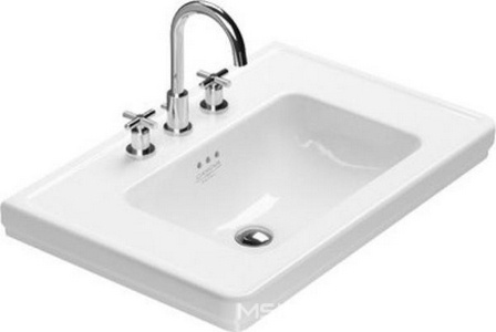 Раковина 75х50см, с 1 отв.д/смесителя, крепёж в компл.,  ZZ Catalano Canova Royal 175CV00
