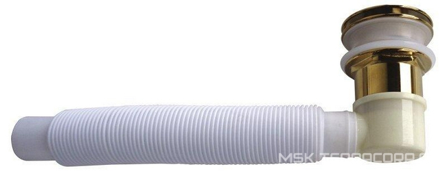 Слив-перелив для ванны, (цв.золото), BelBagno ZZ