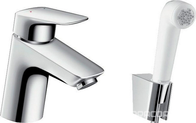 Смеситель Hansgrohe Logis 71290000 для раковины с гигиеническим душем| 4x16x13