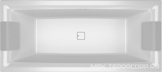 Акриловая ванна Riho Still Square 170x75 два подголовника| 170x75x47