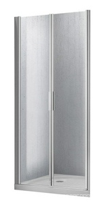 Дверь для душа, в нишу 1005(1025-1075)хh1900мм, 2-х створчатая, распашная, (стекло прозрачн.5мм, фурн.цв.хром),  ZZ BelBagno Sela SELA-B-2-105-C-Cr