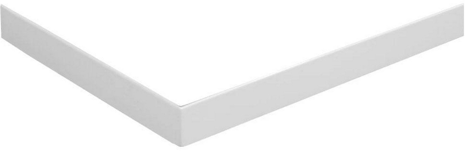 Экран для прямоугольного душевого поддона 1000х800хh100мм, из двух частей, (алюмин. цв.белый), Cezares ZZ Cezares Универсал TRAY-AS-AH-100/80-100-SCR