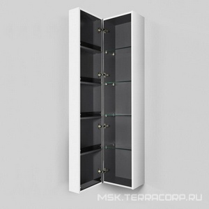 Шкаф-колонна подвесная, 350*350*1650 мм, петли слева, цвет белый глянец ZZ AMPM Spirit M70ACHL0356WG