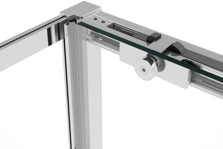 Душевой уголок 1200х800хh2000мм, прямоуг., правый/левый, (стекло прозрачное 6мм Easy Clean, фурн.цв.хром),  ZZ Vincea Slim Soft VSR-1SS8012CL