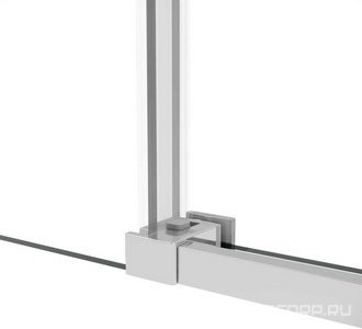 Душевой уголок 1200х800хh2000мм, прямоуг., правый/левый, (стекло прозрачное 6мм Easy Clean, фурн.цв.хром),  ZZ Vincea Slim Soft VSR-1SS8012CL