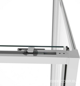 Душевой уголок 1200х800хh2000мм, прямоуг., правый/левый, (стекло прозрачное 6мм Easy Clean, фурн.цв.хром),  ZZ Vincea Slim Soft VSR-1SS8012CL