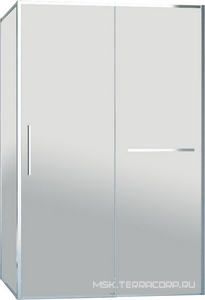 Душевой уголок 1200х800хh2000мм, прямоуг., правый/левый, (стекло прозрачное 6мм Easy Clean, фурн.цв.хром),  ZZ Vincea Slim Soft VSR-1SS8012CL