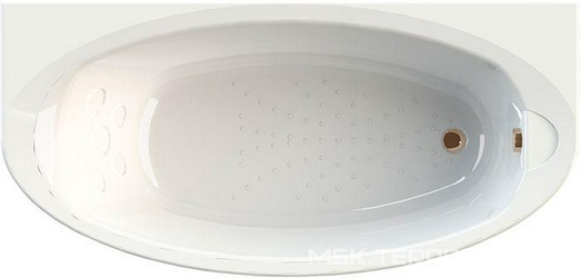 Ванна акриловая "Неаполи", 1800х850 мм, молдинг бронза, каркас и слив-перелив (бронза) в компл., БЕЗ панели ZZ