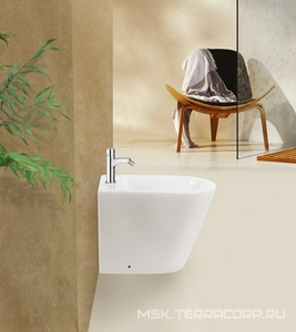 Биде напольное 360х530хh395мм, (крепеж к полу в компл.),  ZZ BelBagno Flay-R BB1003B