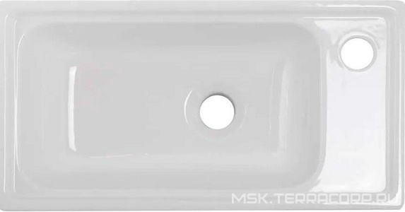 Раковина (ПРОДАЖА ТОЛЬКО С БАЗОЙ ПОД РАК.) 500x277x150мм, с 1 отв.д/смесит. справа, без перелива, (керамика, цв.белый), BelBagno ZZ BelBagno Универсал 7045-KL