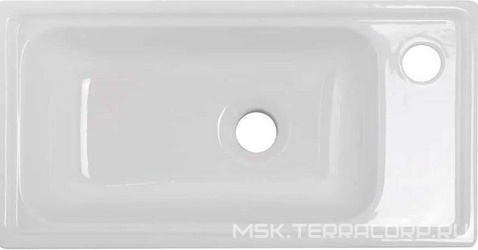 Раковина (ПРОДАЖА ТОЛЬКО С БАЗОЙ ПОД РАК.) 500x277x150мм, с 1 отв.д/смесит. справа, без перелива, (керамика, цв.белый), BelBagno ZZ