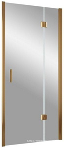 Дверь в нишу , 100x190 см, одностворчатая распашная, правая, профиль бронза, стекло шиншилла ZZ Vegas Glass AFP AFP 100 05 02 / правая