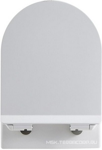 Унитаз подвесной с крышкой-сидением микролифт, безободковый, цв.белый Aquanet Logan 261951