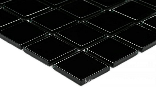 Мозаика Black glass (25x25x4) 30x30 Bonaparte Мозаика стеклянная n156265