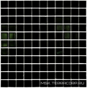Мозаика Black glass (25x25x4) 30x30 Bonaparte Мозаика стеклянная n156265