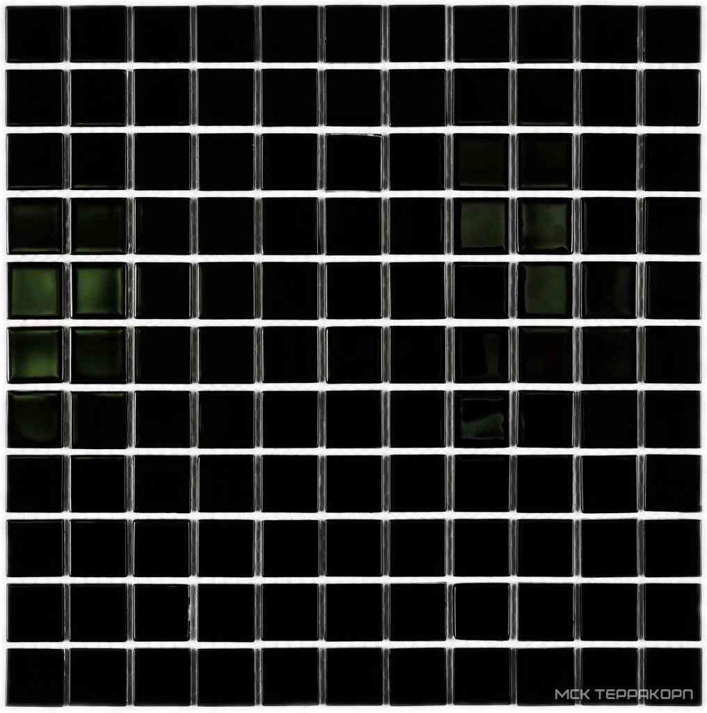 Black glass (25x25x4) ZZ 30x30