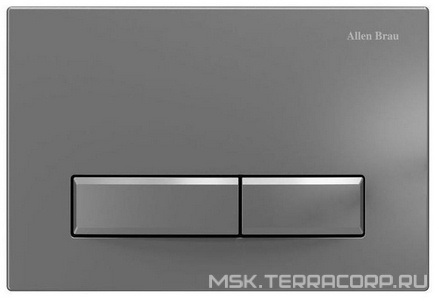 Кнопка двойного смыва, пневм., для инсталляции д/унитаза, (пластик цв.сатин),  ZZ Allen Brau Fantasy 9.20003.MG