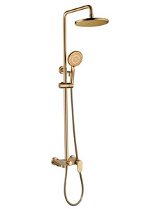 Душевой комплект (ручной, верхний душ, смеситель) SPECTRE, цв. бронза, поверхность матовая, ZZ Boheme Spectre 458-BR