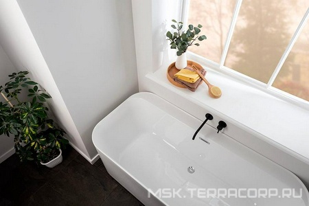 Ванна 1700x800хh580мм, отдельностоящая, интегрированный слив-перелив, д/к цв.хром в компл., (акрил цв.белый),  1 ZZ Allen Brau Infinity 2.21001.20