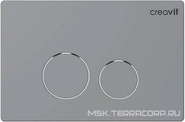 Кнопка смыва TERRA двойная для инсталляций арт GP9003.00, матовый хром, ZZ