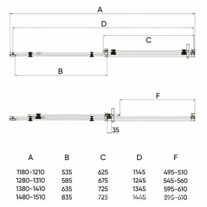 Душевая дверь раздвижная 205*69*9 см, профиль хром, стекло прозрачное 8 мм, покрытие Easy Clean ZZ Veconi VN VN74-120-01-C4