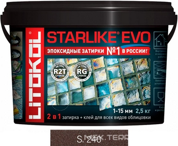 Затирка  MOKA S.240  2,5 кг. ZZ Litokol Starlike EVO S240/2,5