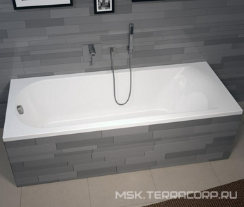 Ванна 170х70см, без ножек/рамы, панелей, слива-перелива, (акрил цв.белый),  Riho Miami B060001005