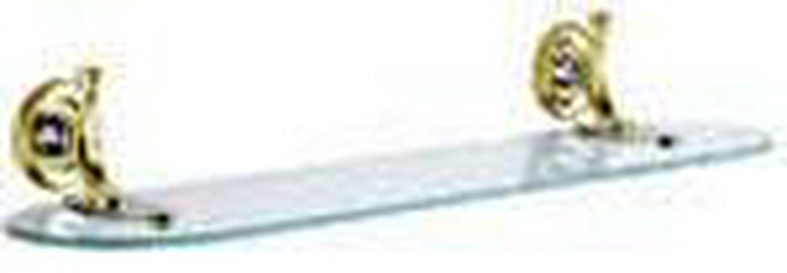 Полка 60хh8х15см, секлянная с держателями (хром/золото)  ZZ Pomd'or Windsor 26.50.60.003