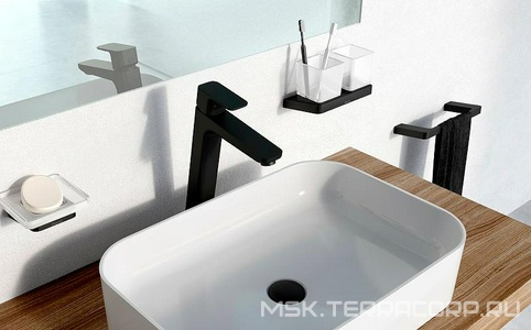 Стакан для щеток подвесной TD 220.20, стекло/черный Ravak 10° X07P558