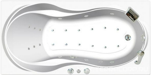 Ванна GRENADA 180*90, ГМ6, НМ2, СМ6, АМ12, слив/перелив в компл., без панели XX