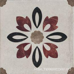 Rivalta Grigio Inserto Fiore XX |20x20