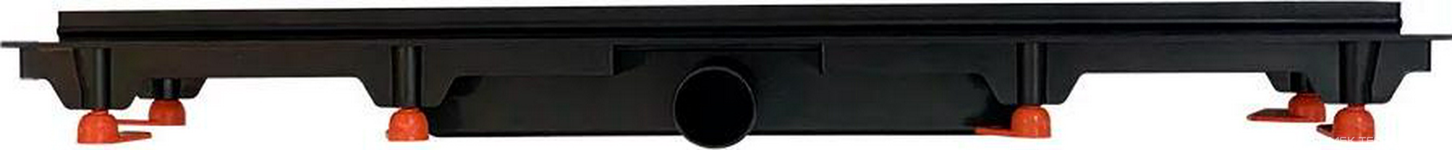 Водоотводящий желоб 550 мм MEDIUM, с решеткой, цв.черный Veconi Универсал V550MB