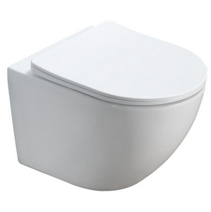 Унитаз подвесной безободковый, сидение с микролифтом в компл, цв. белый ONDA ONDA B2342
