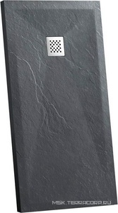 Поддон для душа 1200х800хh25мм, прямоугольный, крышка слива нерж.сталь в компл., без сифона арт. VSPH-D132,  (искуств.камень. цв.белый мат), Vincea ZZ Vincea Универсал VST-4SR8012W