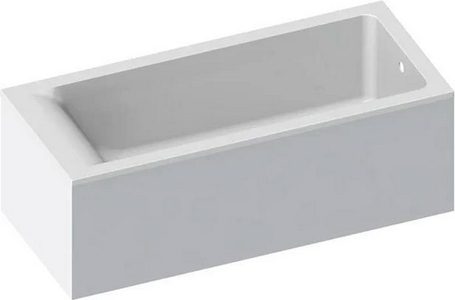 Ванна 1500x700xh435мм, без панели, слива-перелива, ножки в компл., литой мрамор цв.белый глянец., Нейт ZZ Астра-Форм нейт Ванна Нейт 1500х700