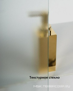 Дверь для душа, в нишу 1050-1150хh1900мм, сдвижная, 1 дверь, 1 неподв.секция, правая/левая, (стекло рифленое Punto 5мм, фурн.цв.хром),  ZZ BelBagno Unique UNIQUE-BF-1-100/115-P-Cr