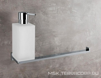 Полотенцедержатель+дозатор для жидкого мыла 32 см, хром,  Colombo Look B1674.000