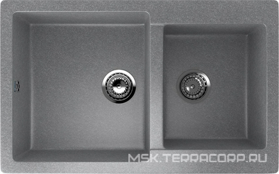 Мойка кухонная Ulgran U-505-342 графитовая| 50x77x21