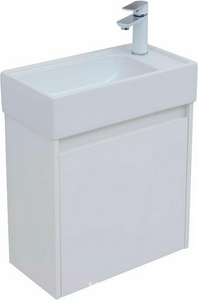 Тумба подвесная Aquanet  50 см, 1 дверца, без раковины Sanovit (182338) 7045-KL, цв.  цв. белый ZZ Aquanet Nova Lite 298853