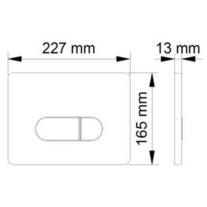 Клавиша для инсталляции, двухрежимная, цв. белый/хром ZZ Berges Novum 040037