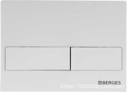 Клавиша для инсталляции, двухрежимная, цв. Soft Touch матовый белый ZZ Berges Novum 040014