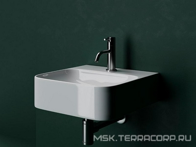 Раковина  Aura 435х395х135мм подвесная, цвет белый ZZ Ceramica Nova aura CN2005