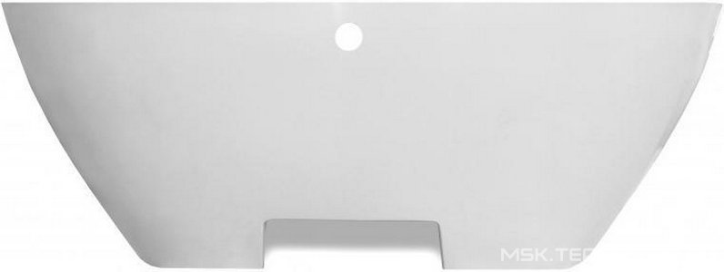 Ванна отдельностоящая из лит.мрамора "Майами silk", 1685х790мм, БЕЗ слива/перелива, цв.белый матовый, ZZ Эстет майами ФР-00014381