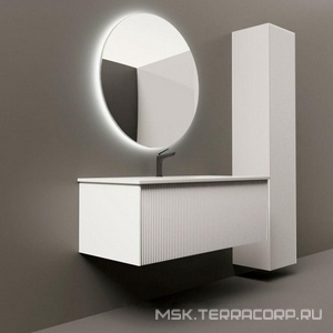 Шкаф-пенал 305х300хh1600мм, (цв.белый матовый),  ZZ La Fenice Terra FNC-05-TER-B-30