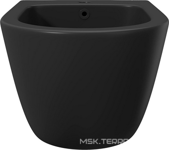 Биде подвесное 525х365мм, крепёж в компл., (цв.черный матовый),  ZZ Aqueduto Ovo OVO0340