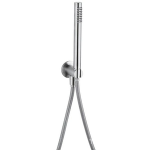Душевой набор (ручной душ, кронштейн совмещённый со шланговым подсоединением, шланг 150см), (цв.нерж.сталь),  ZZ Cisal Xion DS018300 D1